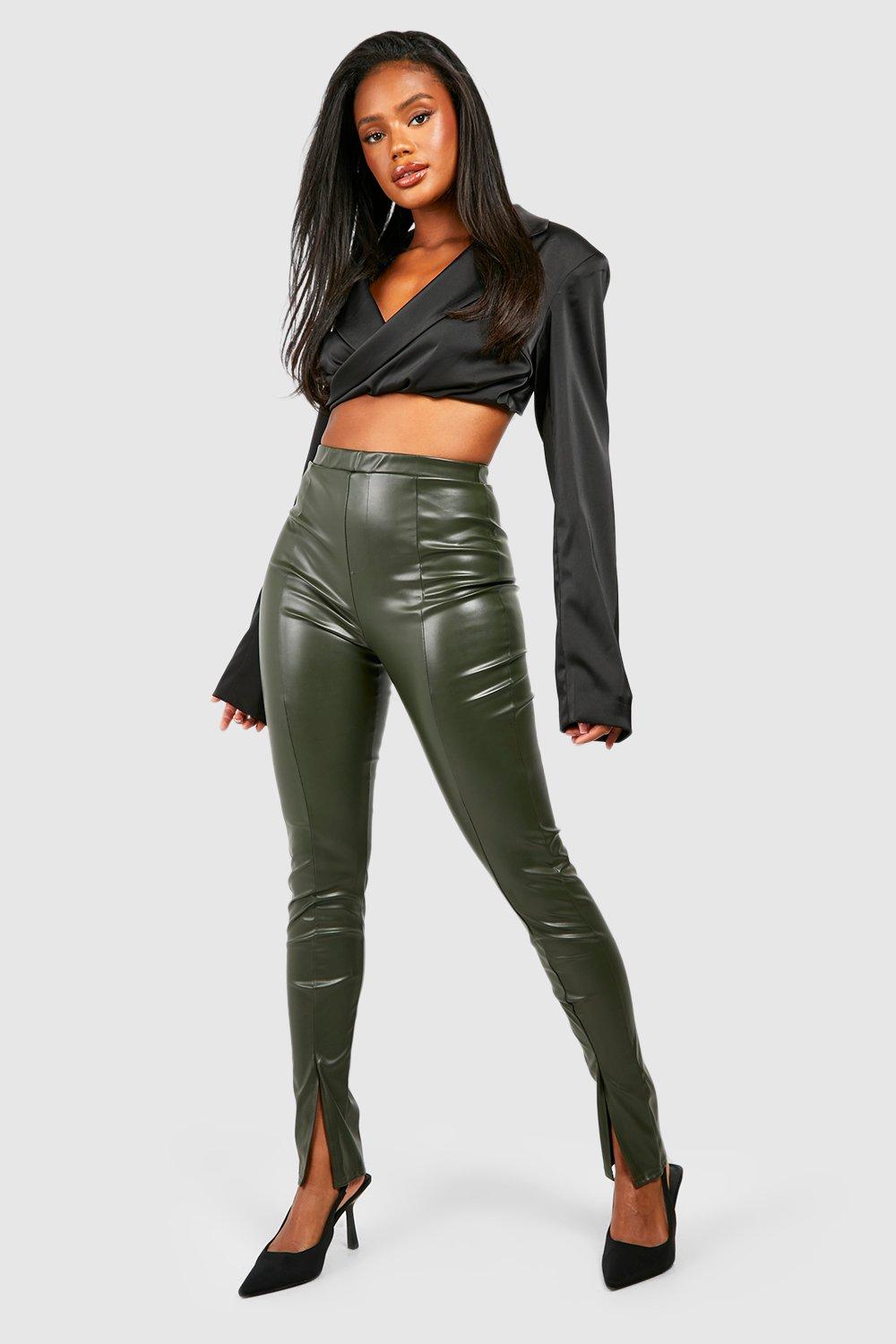 Pu high waisted leggings hotsell