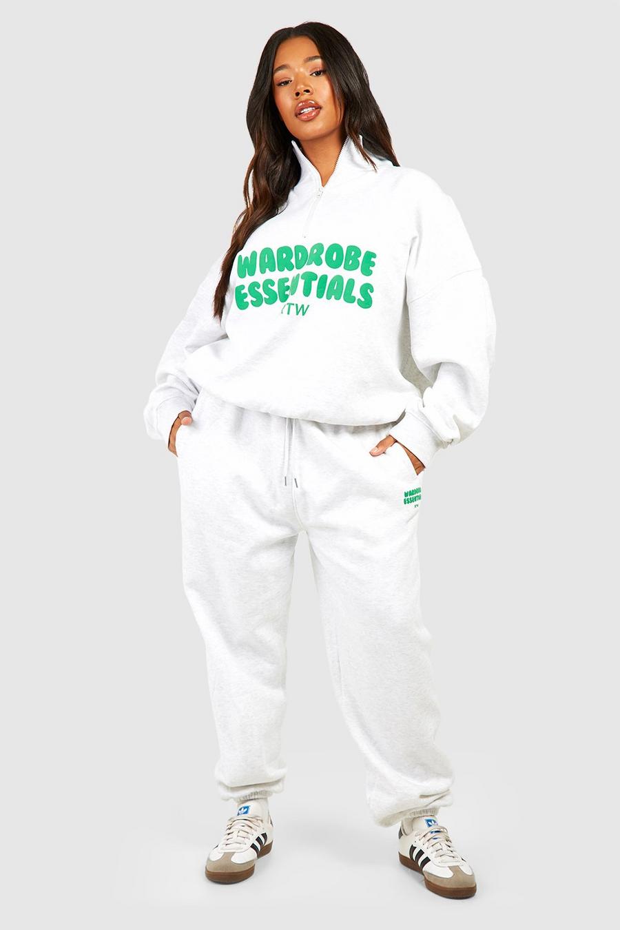 Plus Size Women's Two Piece Sweatsuit Outfits Spring And Fall Loose Casual  Joggers S-4XL Fashion 2 Piece Pleated Tracksuit Sets