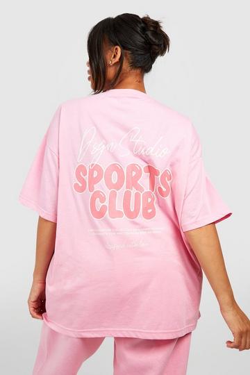 Plus Dsgn Studio Sport Oversizwed T-shirt pink