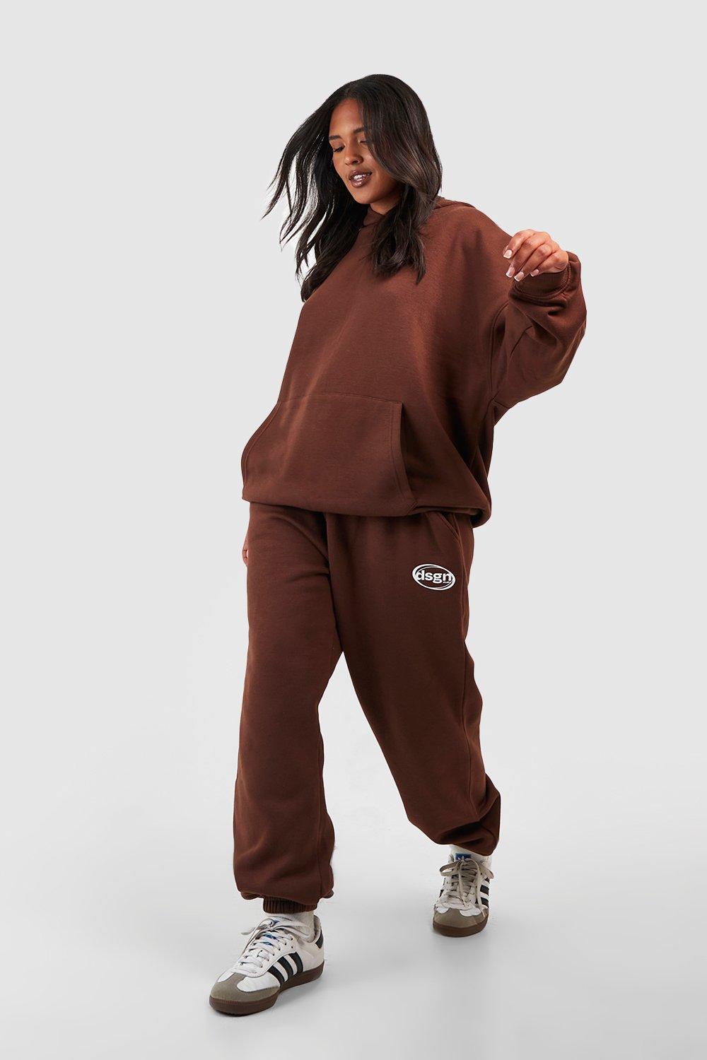 Women's Chocolate Plus Basic Oversized Jogger