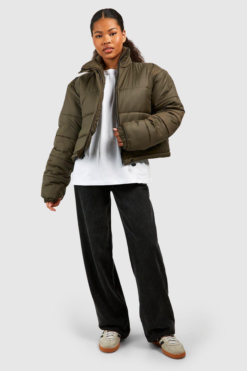 Petite cheap khaki parka