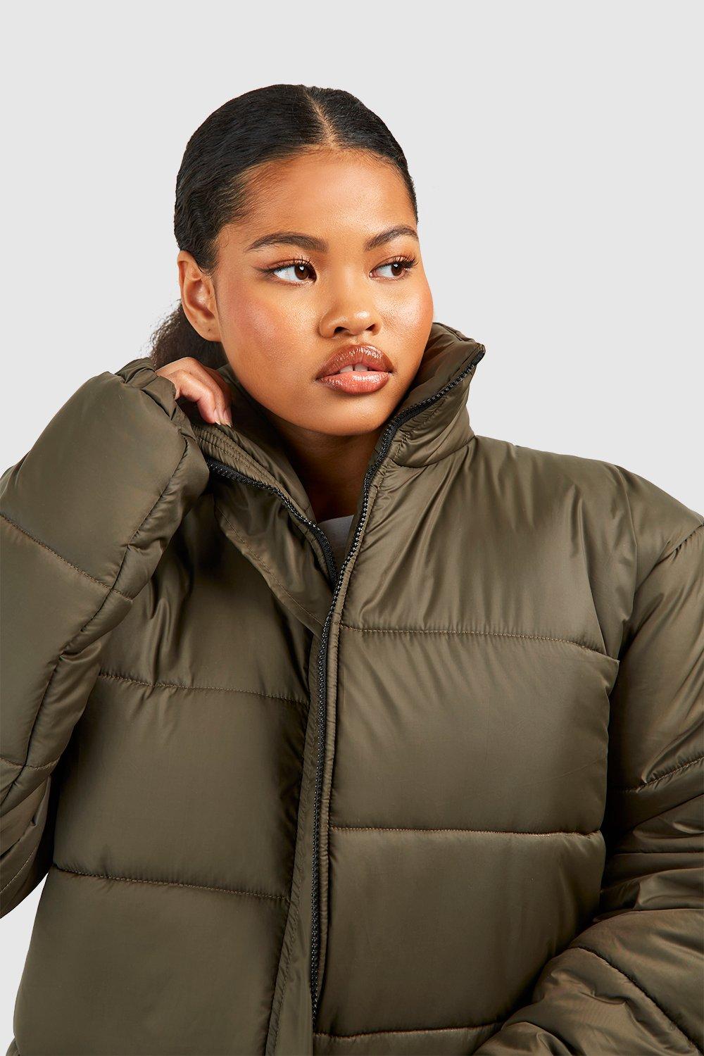 Petite shop khaki parka