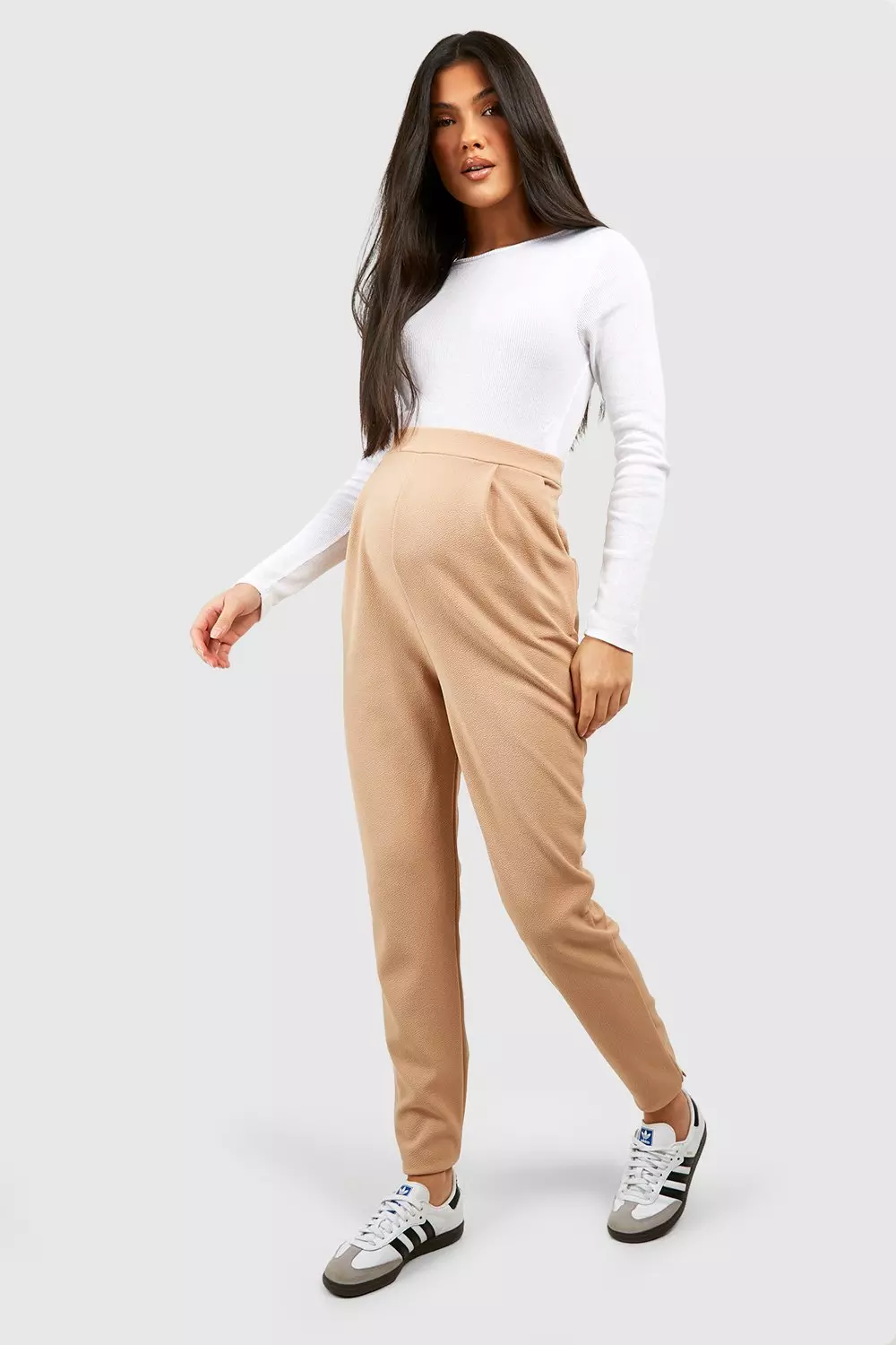 Stone Maternity Tailored Tapered Trouser alternative image