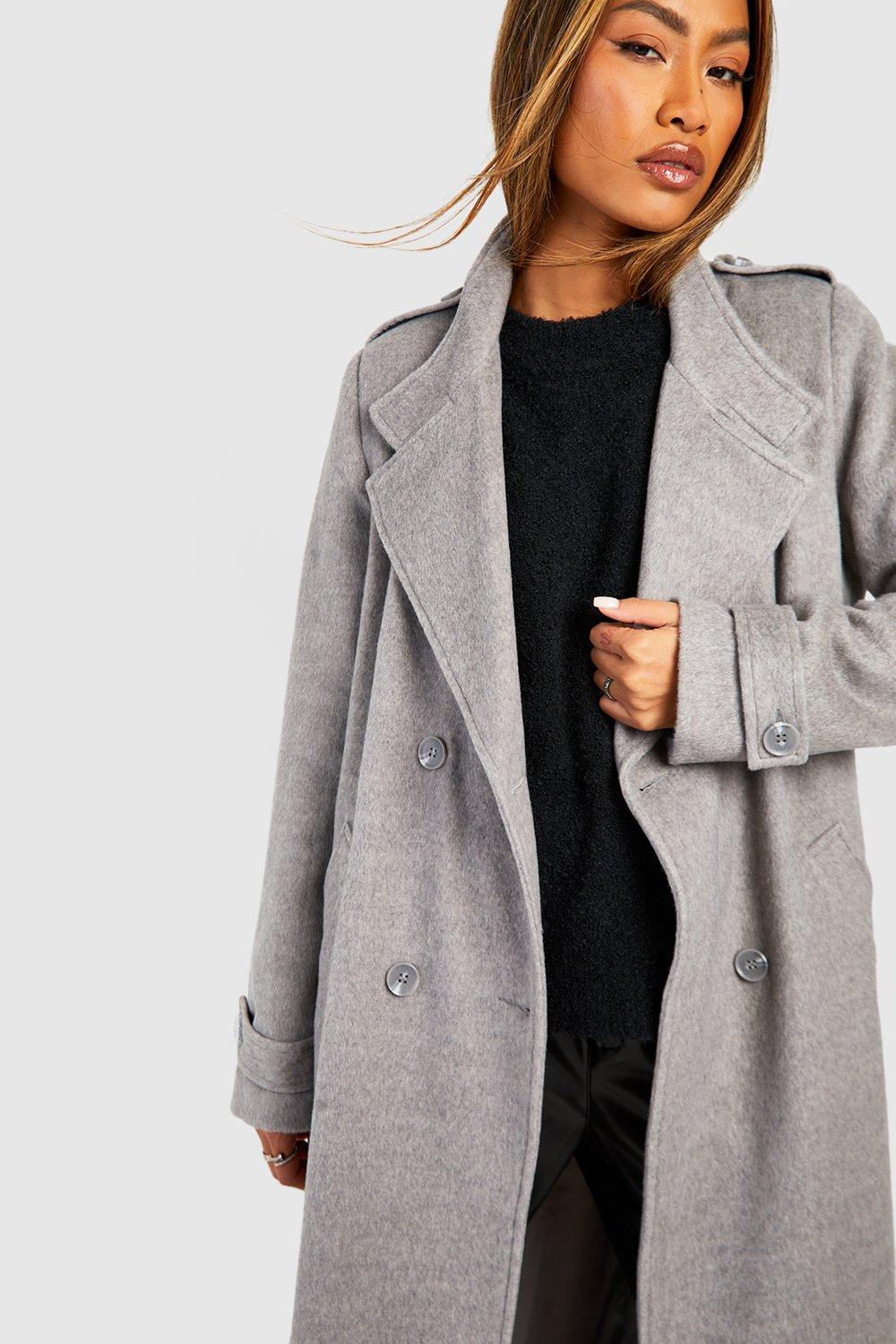 Collared Wool-Blend Maxi Coat