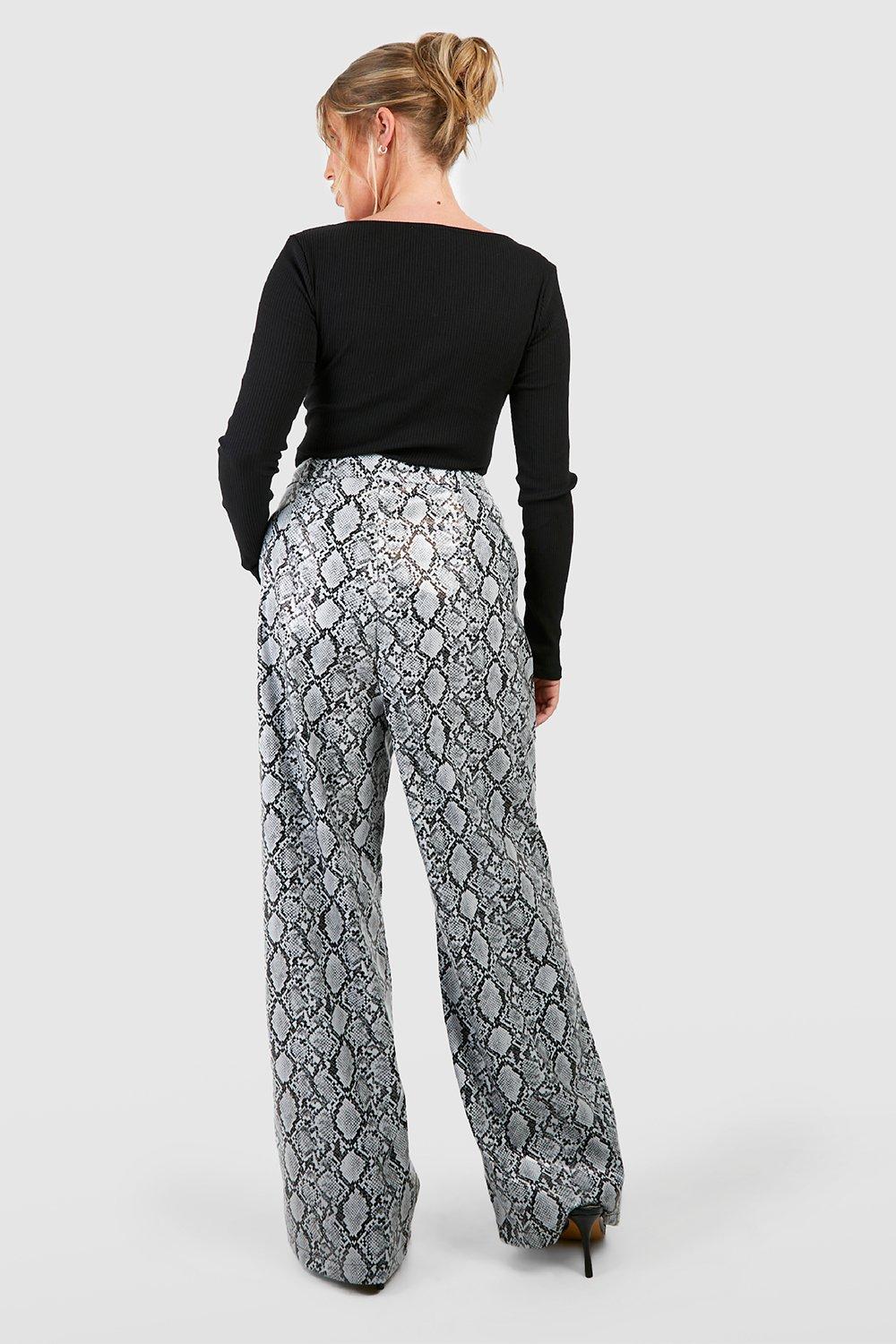 Boohoo snake sale trousers