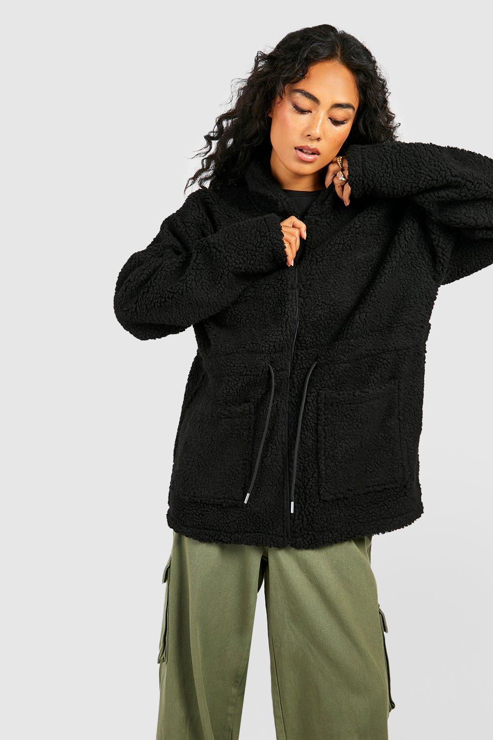 Boohoo sherpa jacket best sale