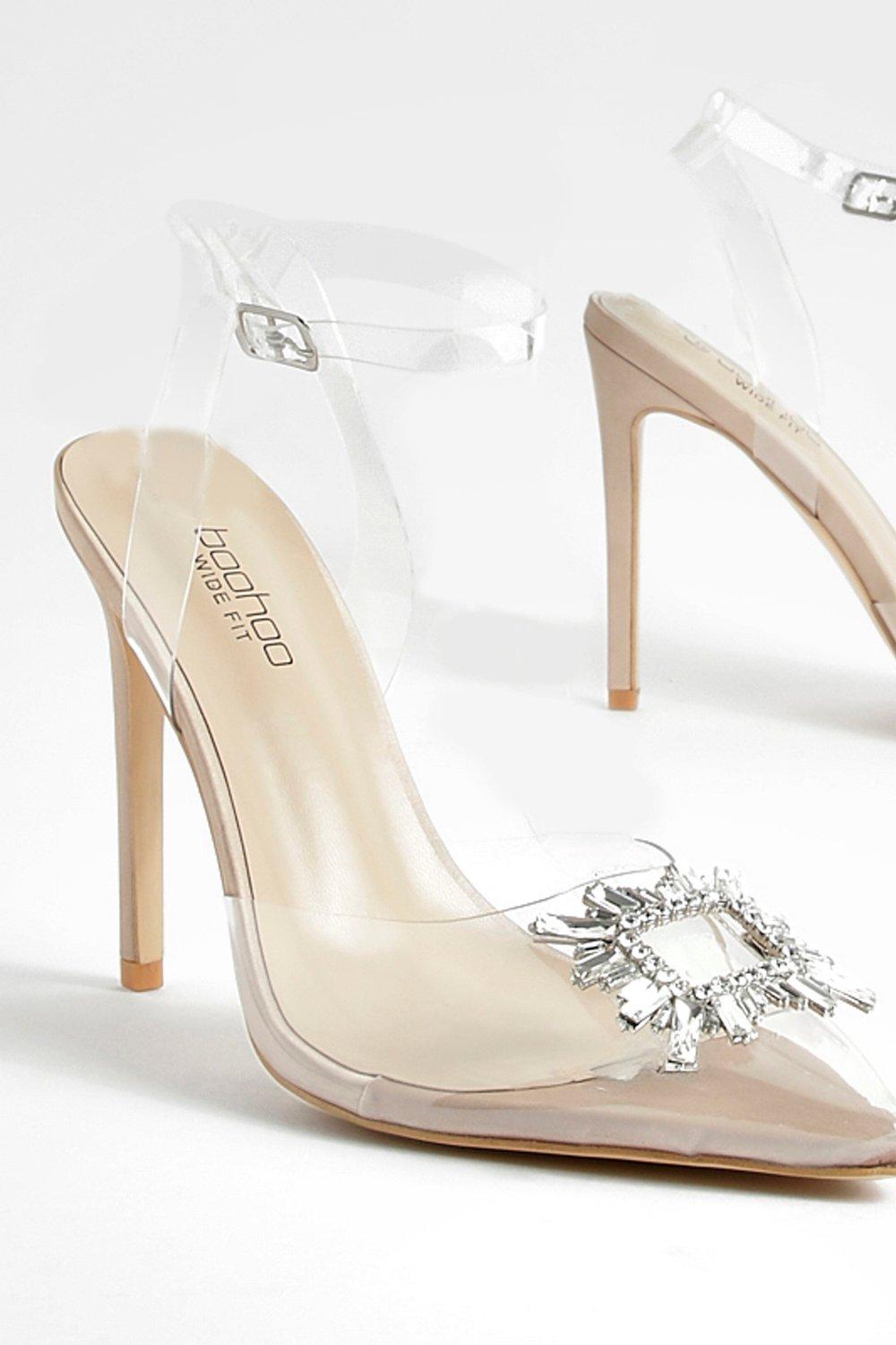 Boohoo store clear shoes