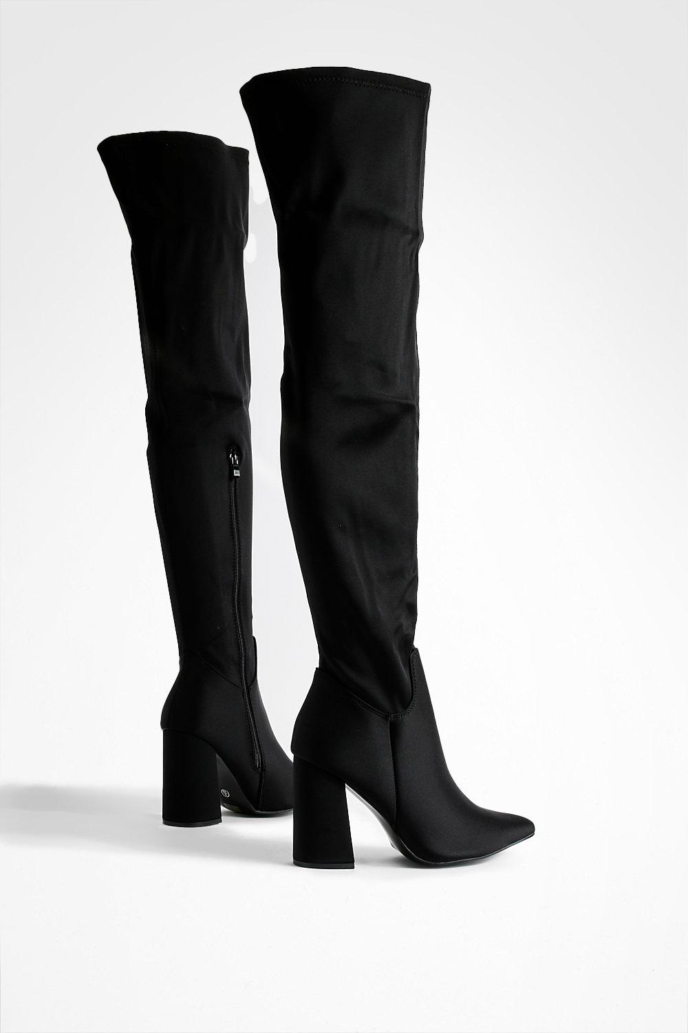 Wide fit over the knee best sale boots uk