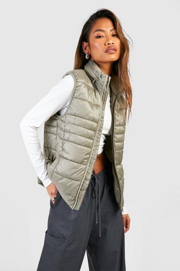 Fitted Padded Gilet sage