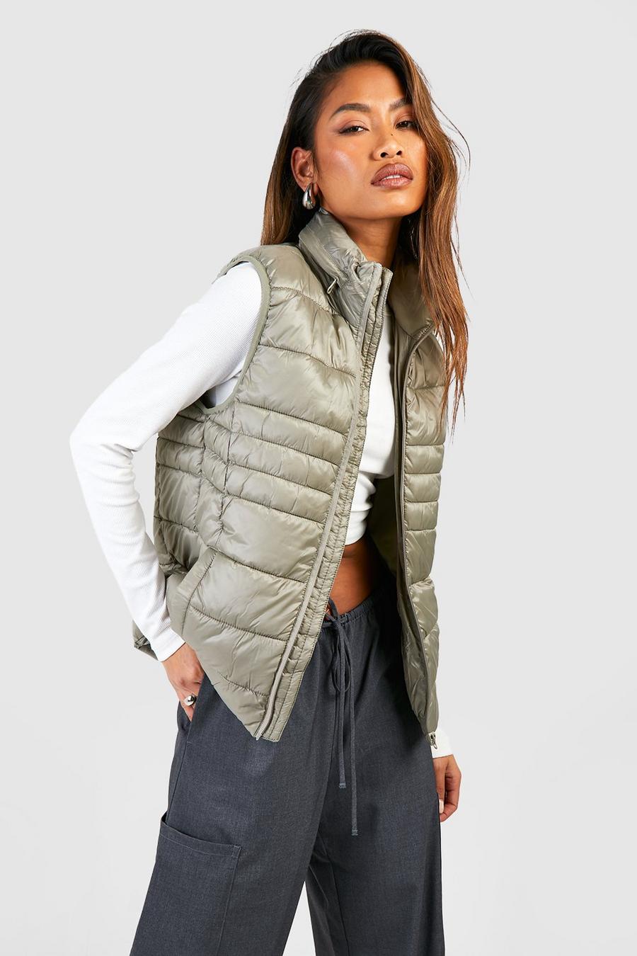 Sage Fitted Padded Gilet  image number 1