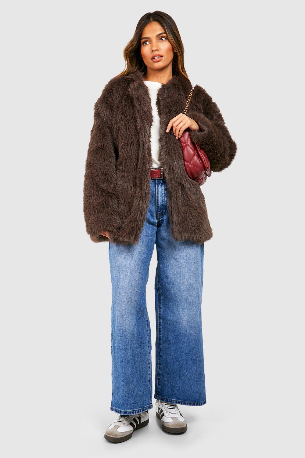 Boohoo shaggy outlet jacket