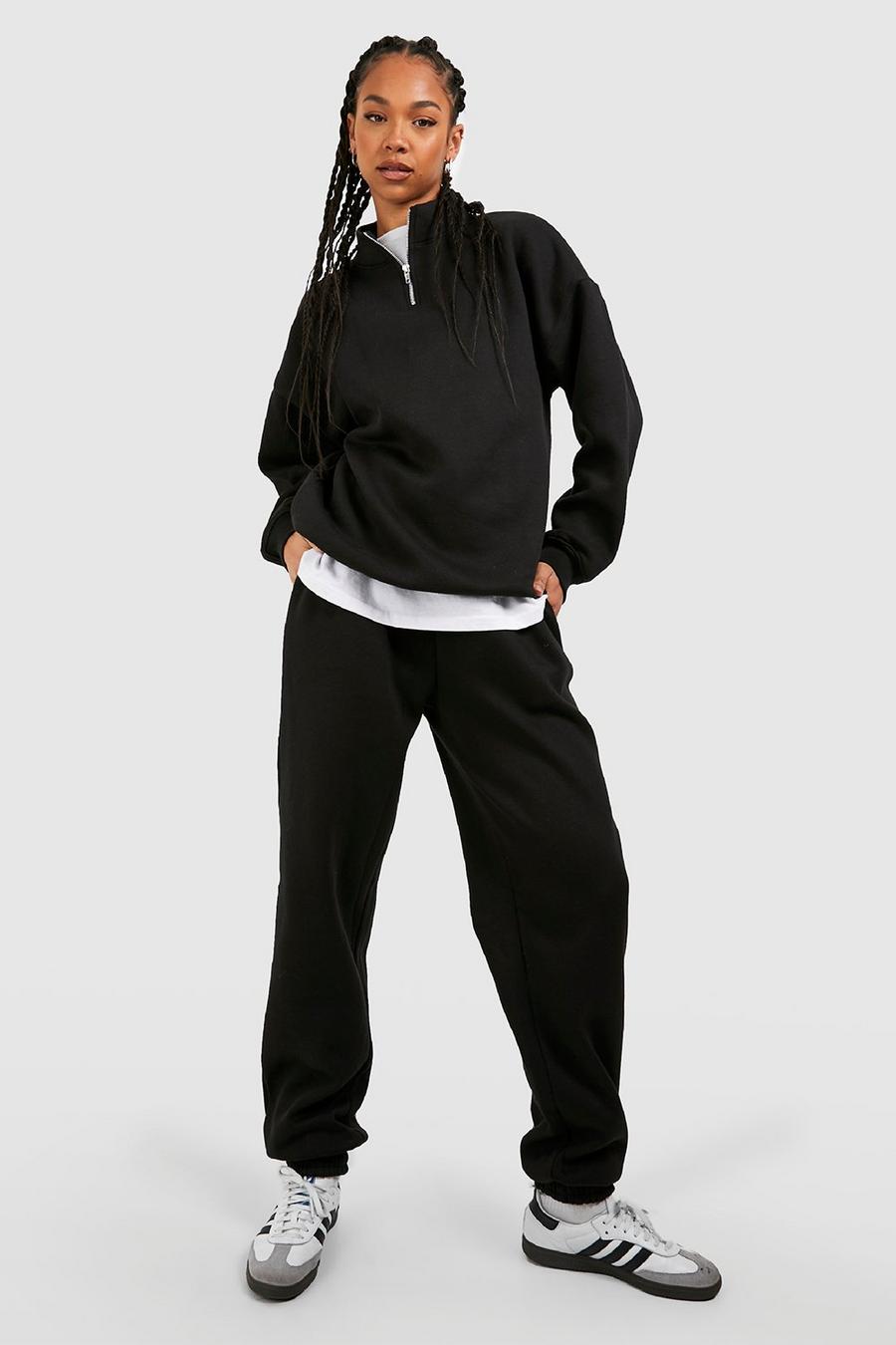 Pantalón deportivo Tall básico con botamanga, Black