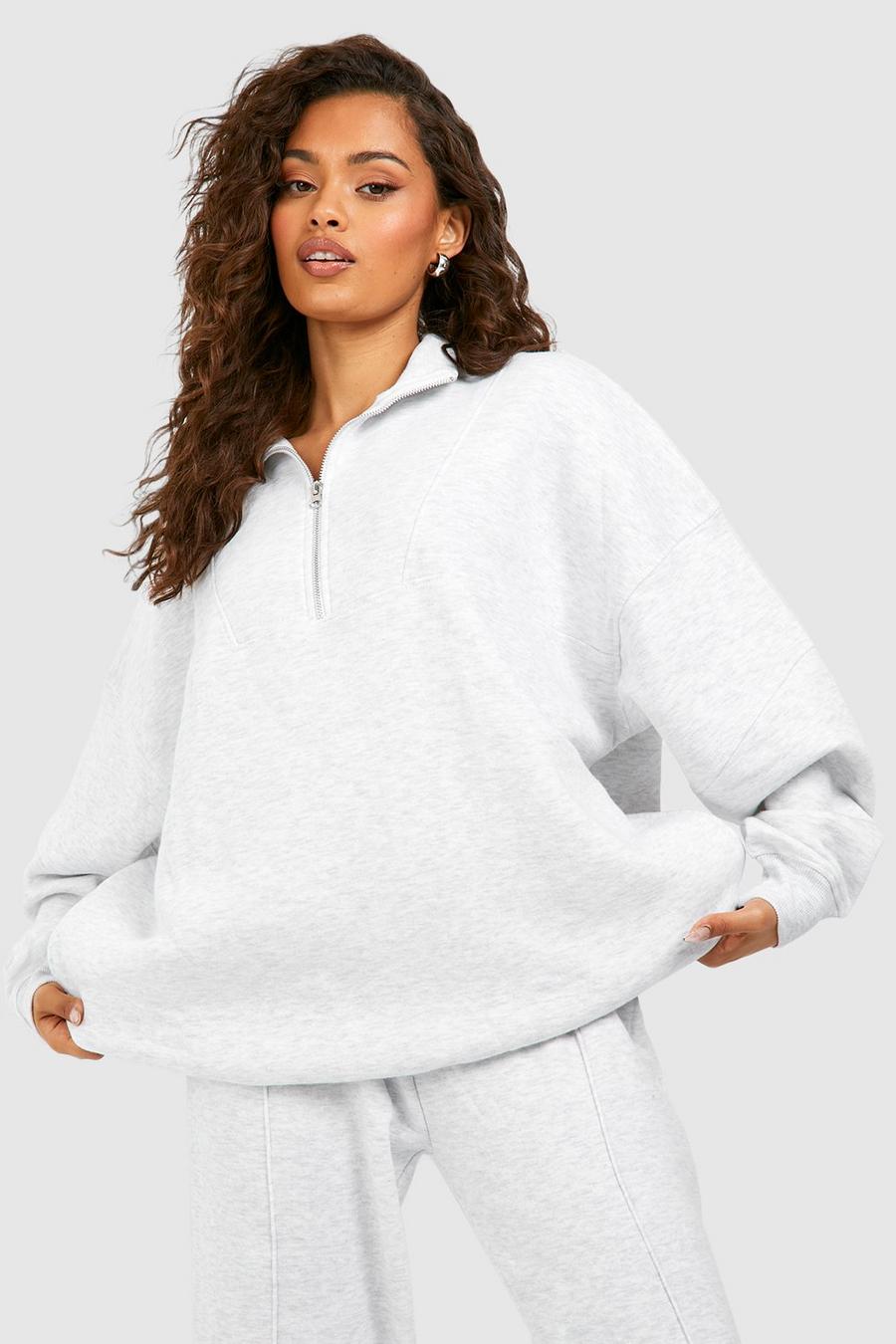 Women's High-Neck Terry Cloth Half Zip Sweatshirt - Women's Sweaters &  Sweatshirts - New In 2024