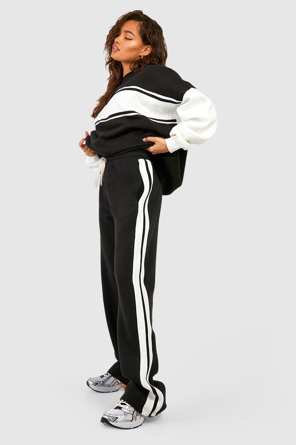 Jogger on sale white stripe