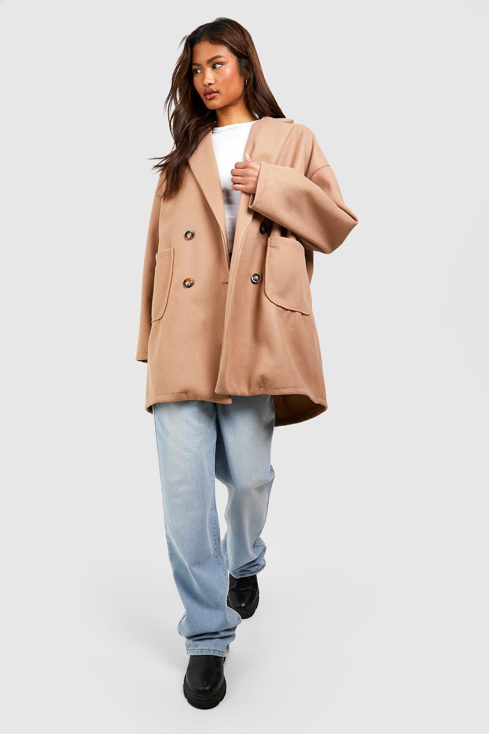 Manteau oversize camel discount femme