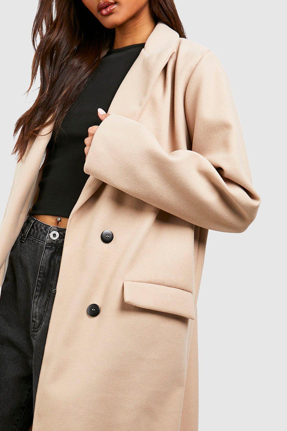 Boohoo tall coats sale