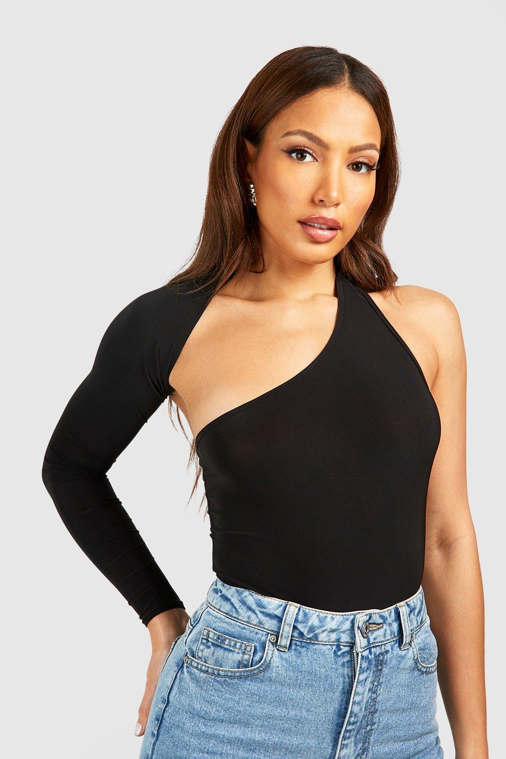 Tall Premium Soft Touch Asymmetric Bodysuit