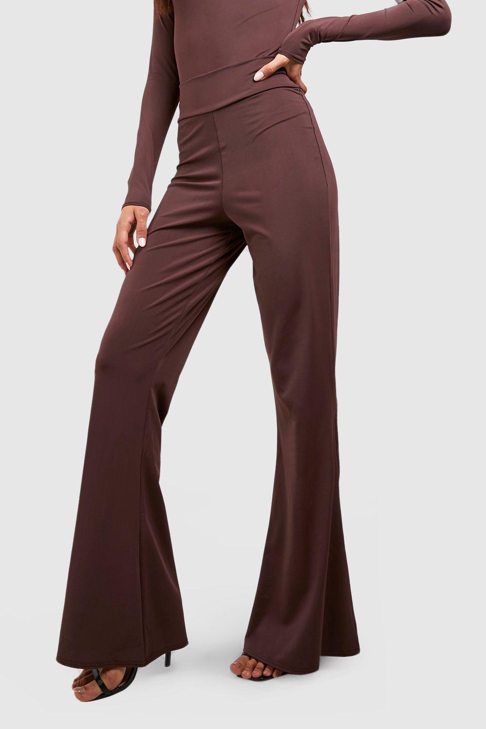 https://media.boohoo.com/i/boohoo/gzz71862_chocolate_xl_3/female-chocolate-tall-premium-matte-slinky-flared-yoga-pant