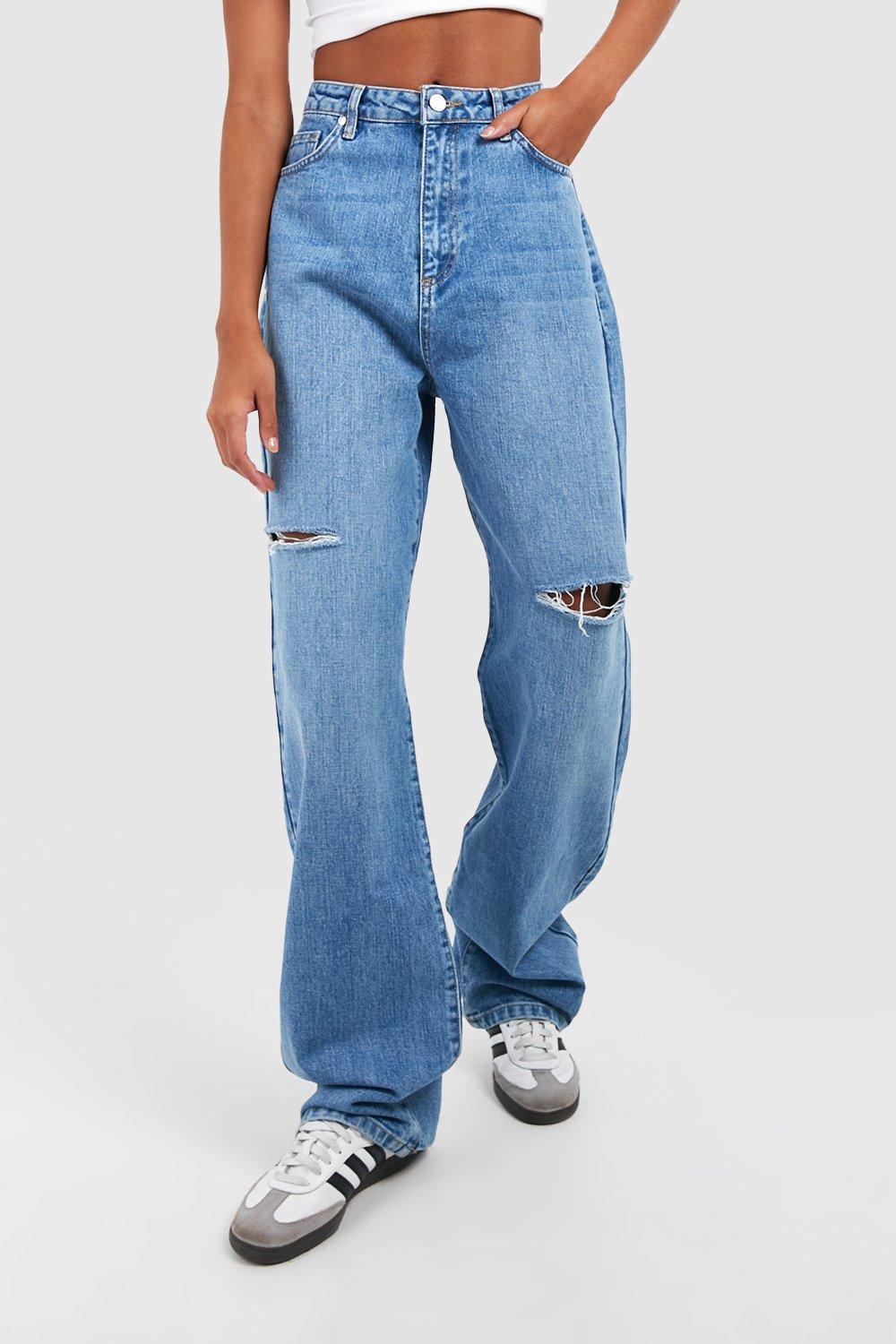 Stone Washed Jeans for Tall Women