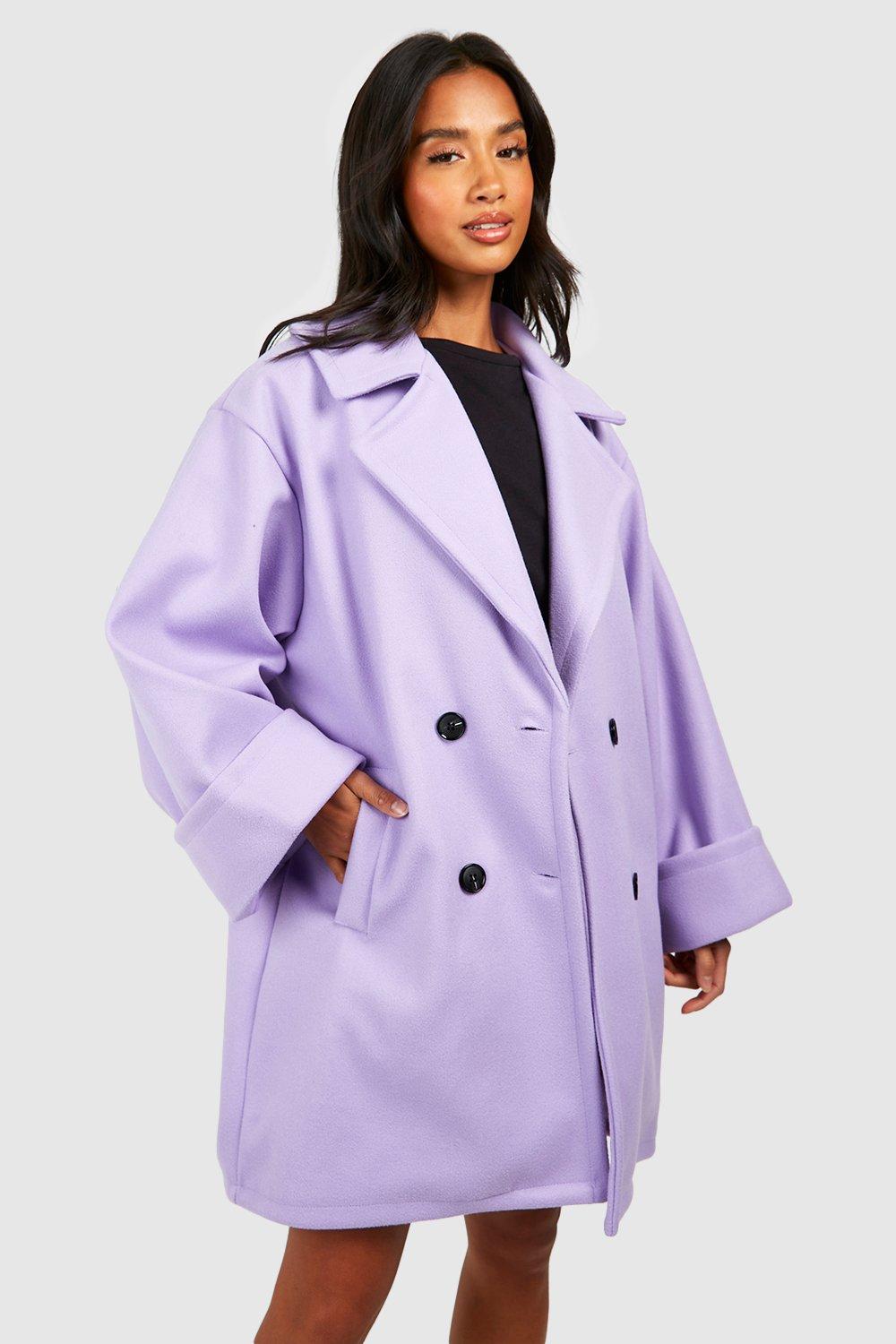 Purple on sale petite coat