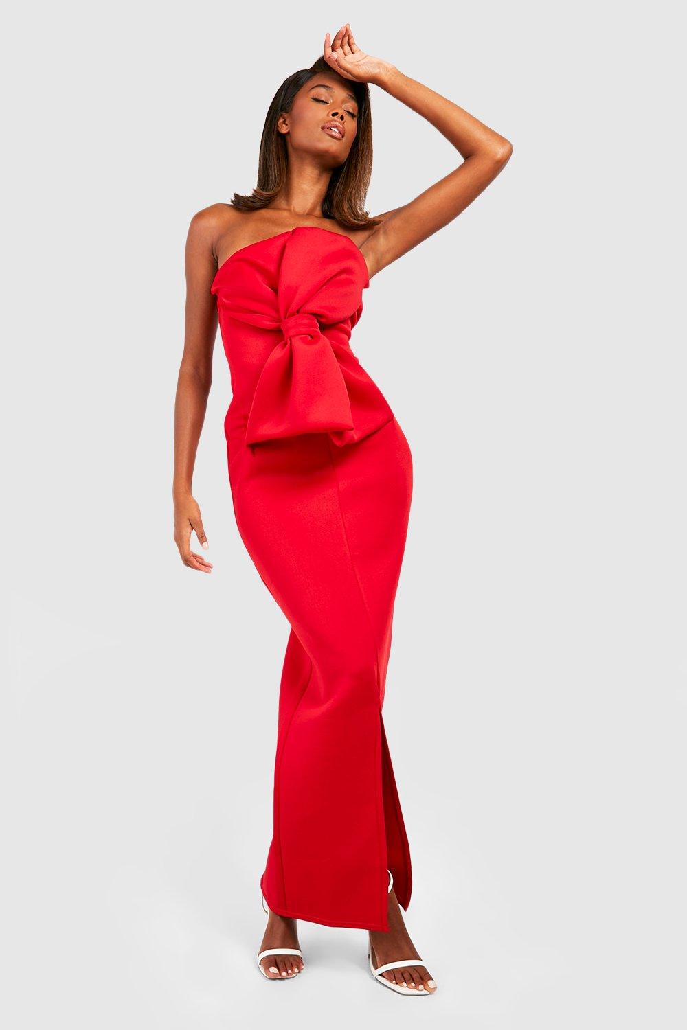 Strapless hotsell scuba dress