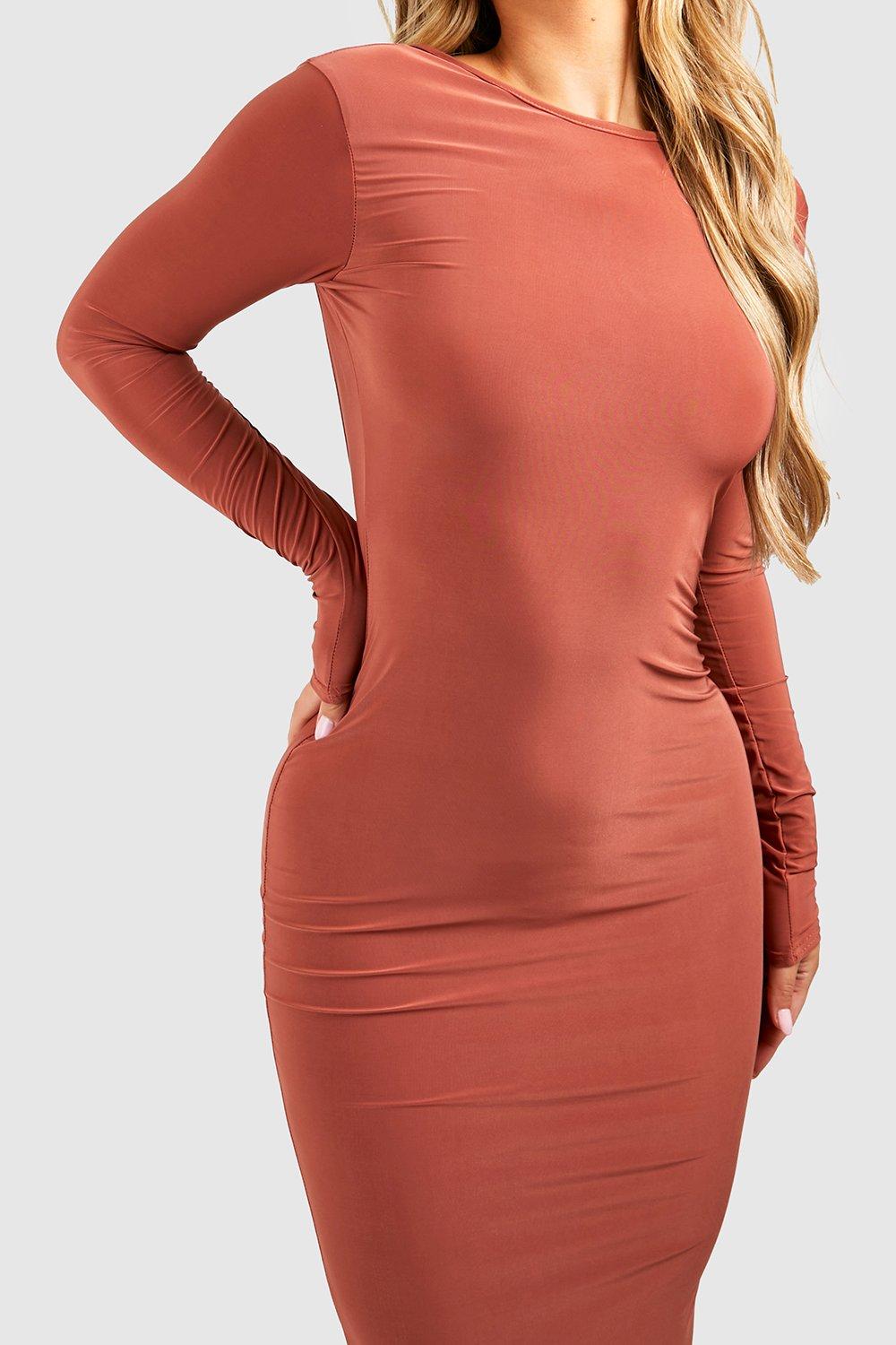 Robe longue best sale femme unie