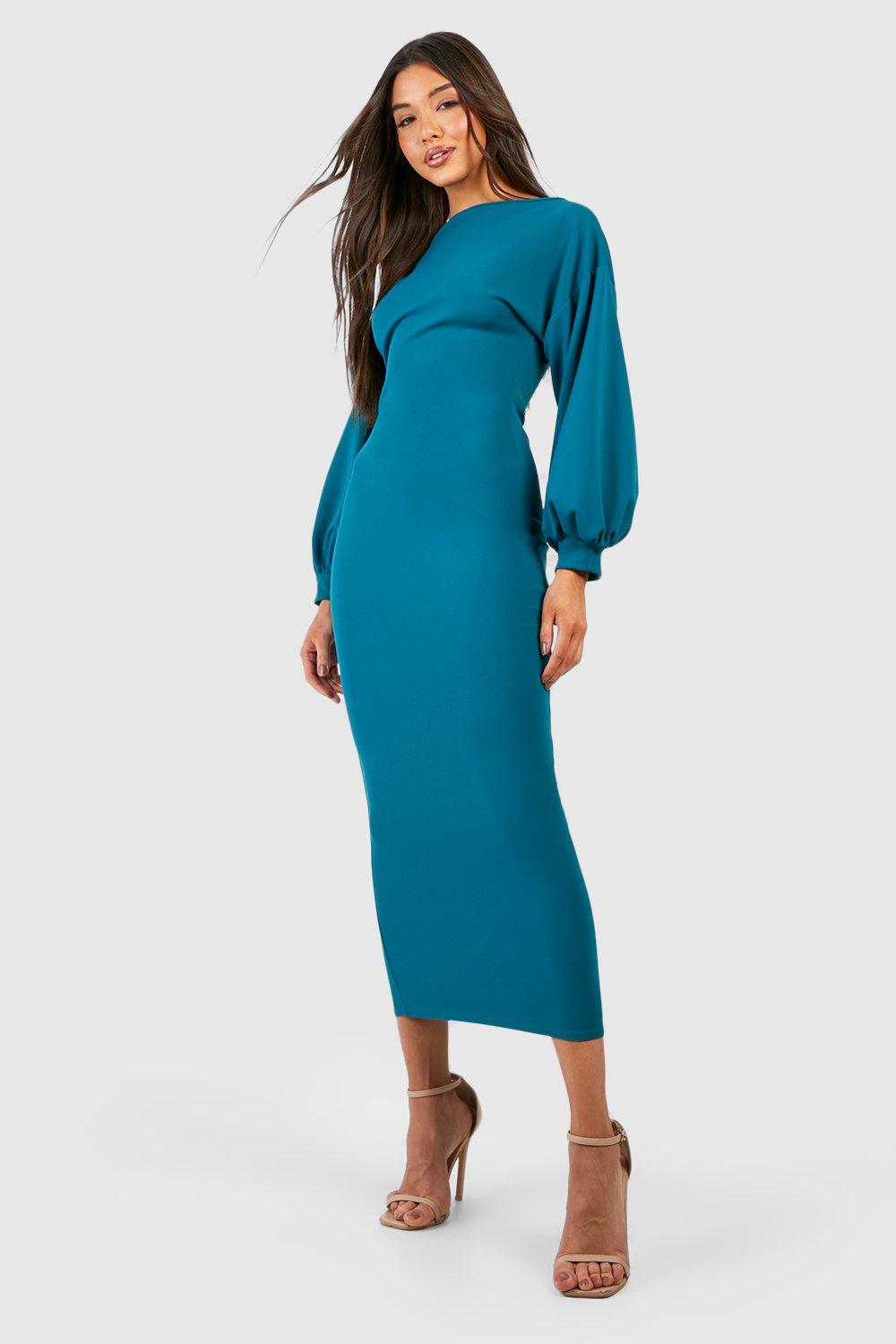 Boohoo store midaxi dress