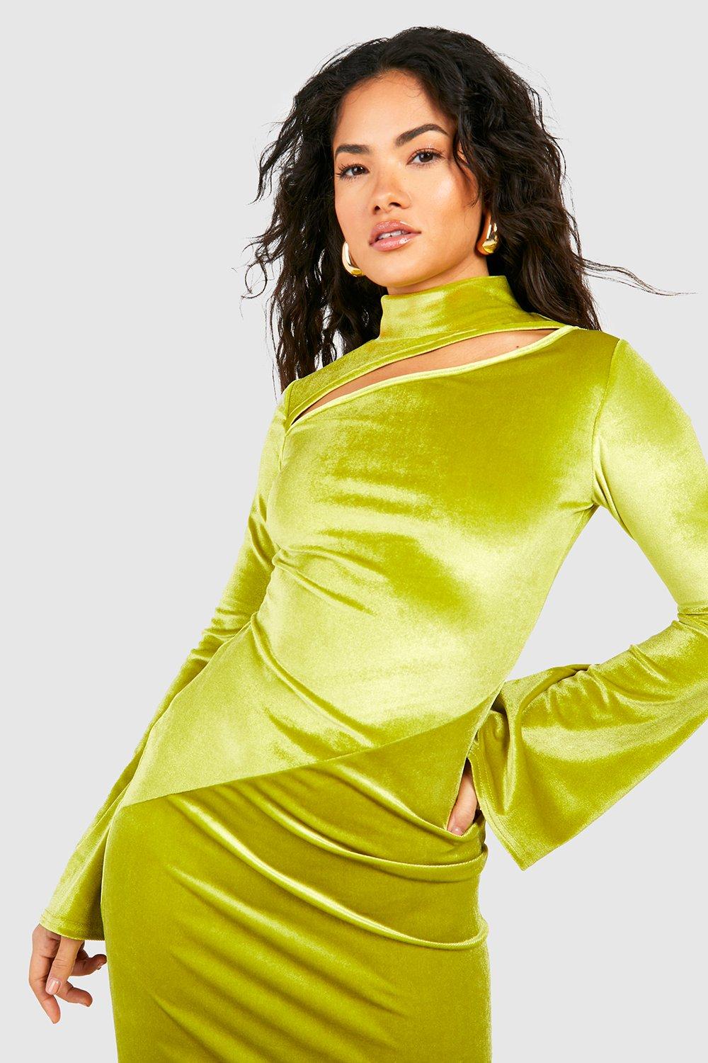 Chartreuse hotsell velvet dress