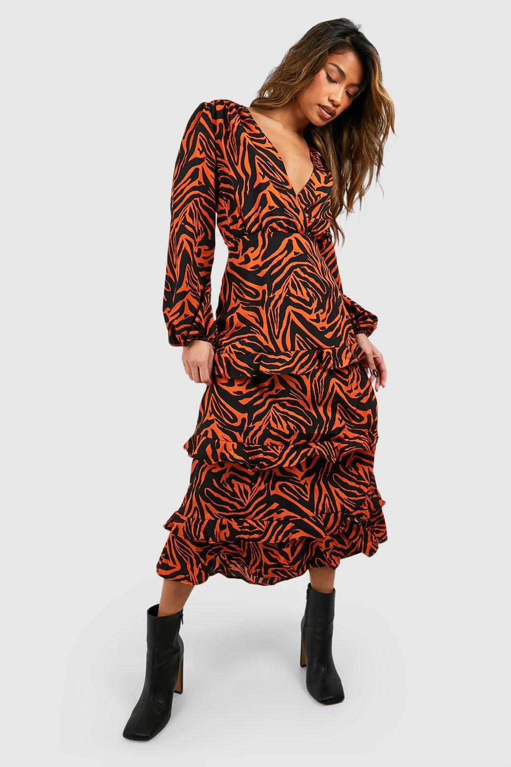 Animal smock dress best sale