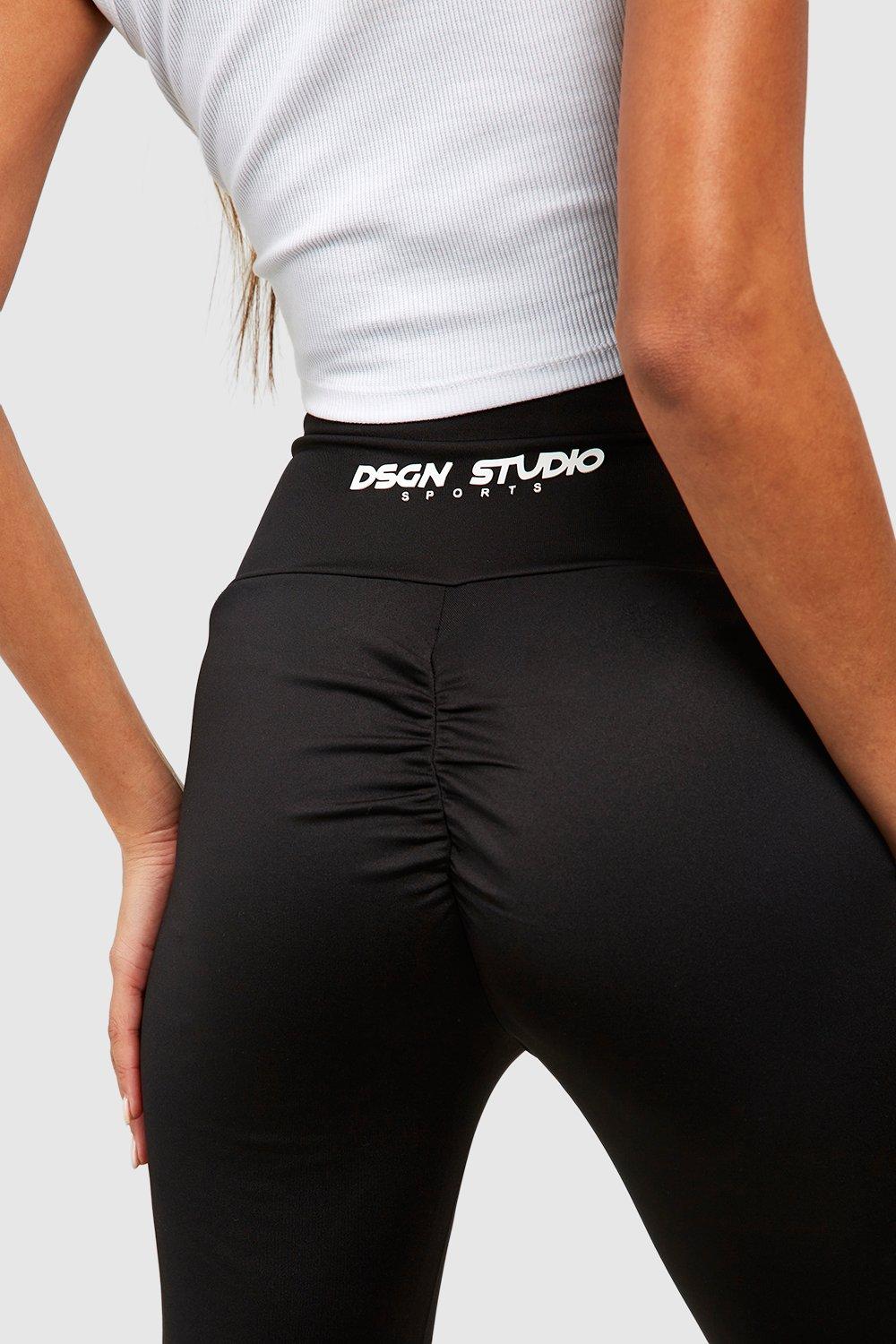 Ruched discount yoga pants