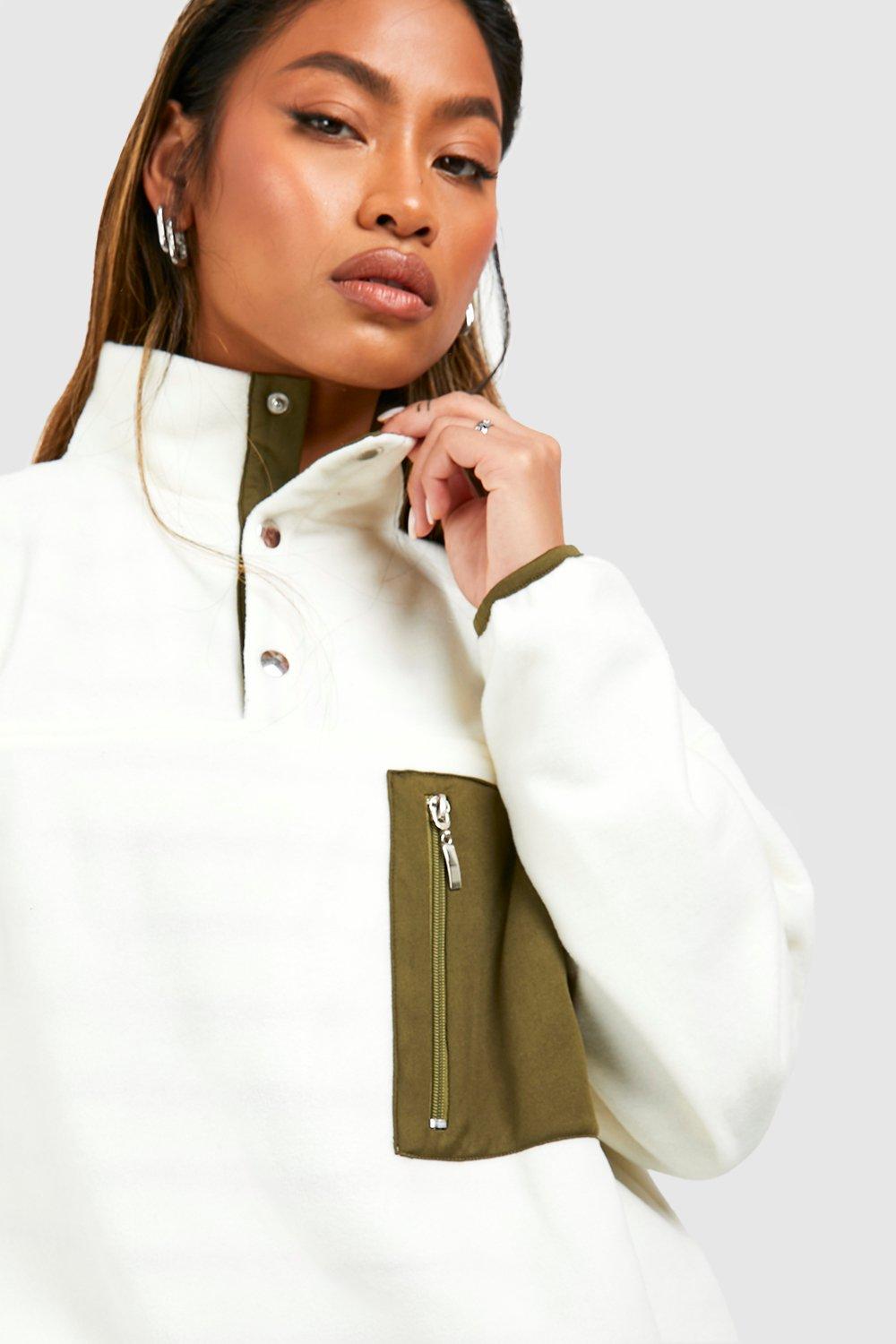 Half zip oversized outlet fleece