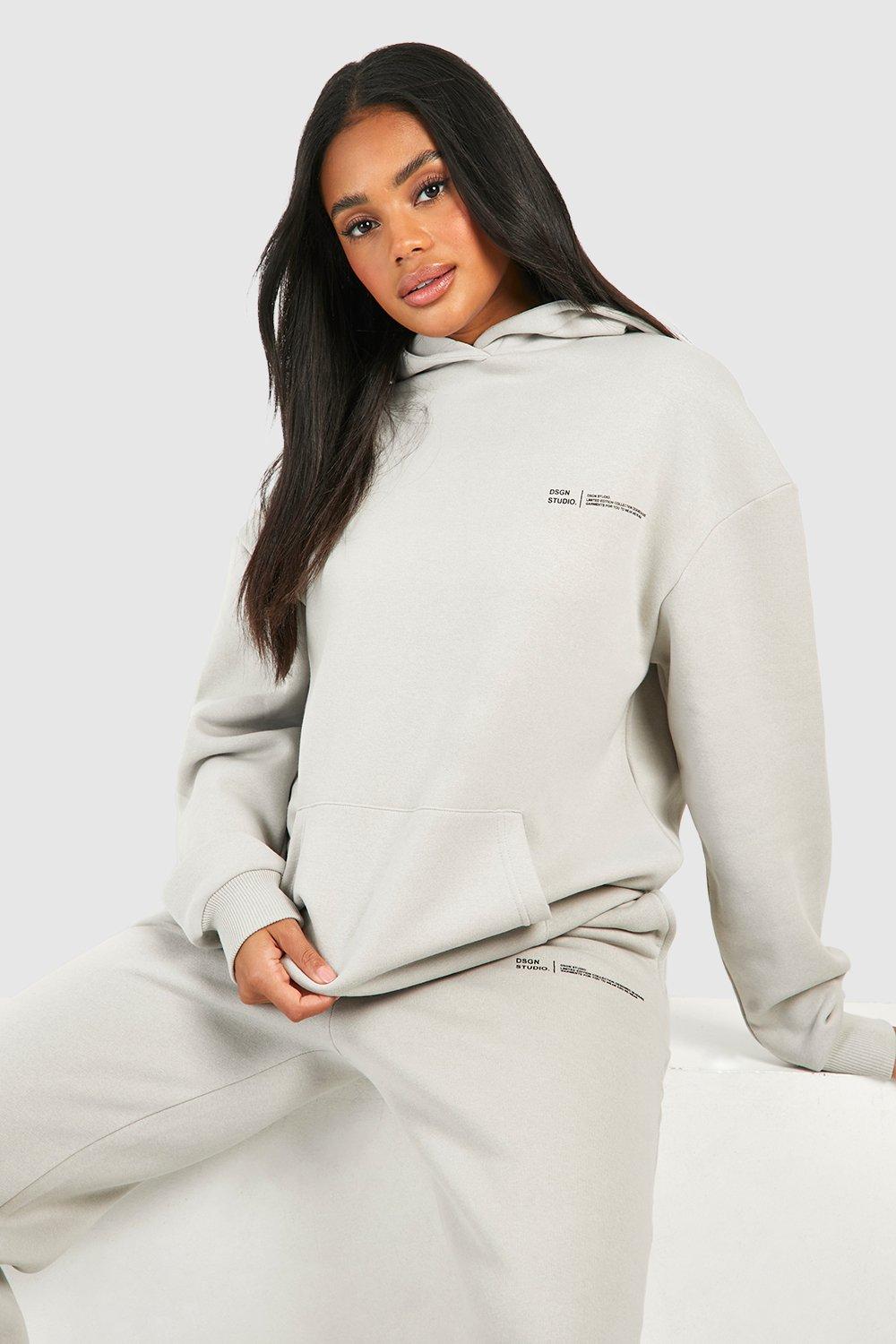 Text Slogan Hooded Tracksuit