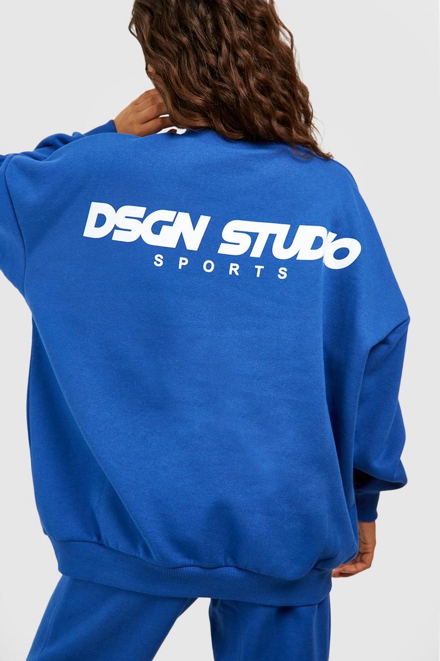 Cobalt Dsgn Studio Sports Oversized Sweatshirt image number 1