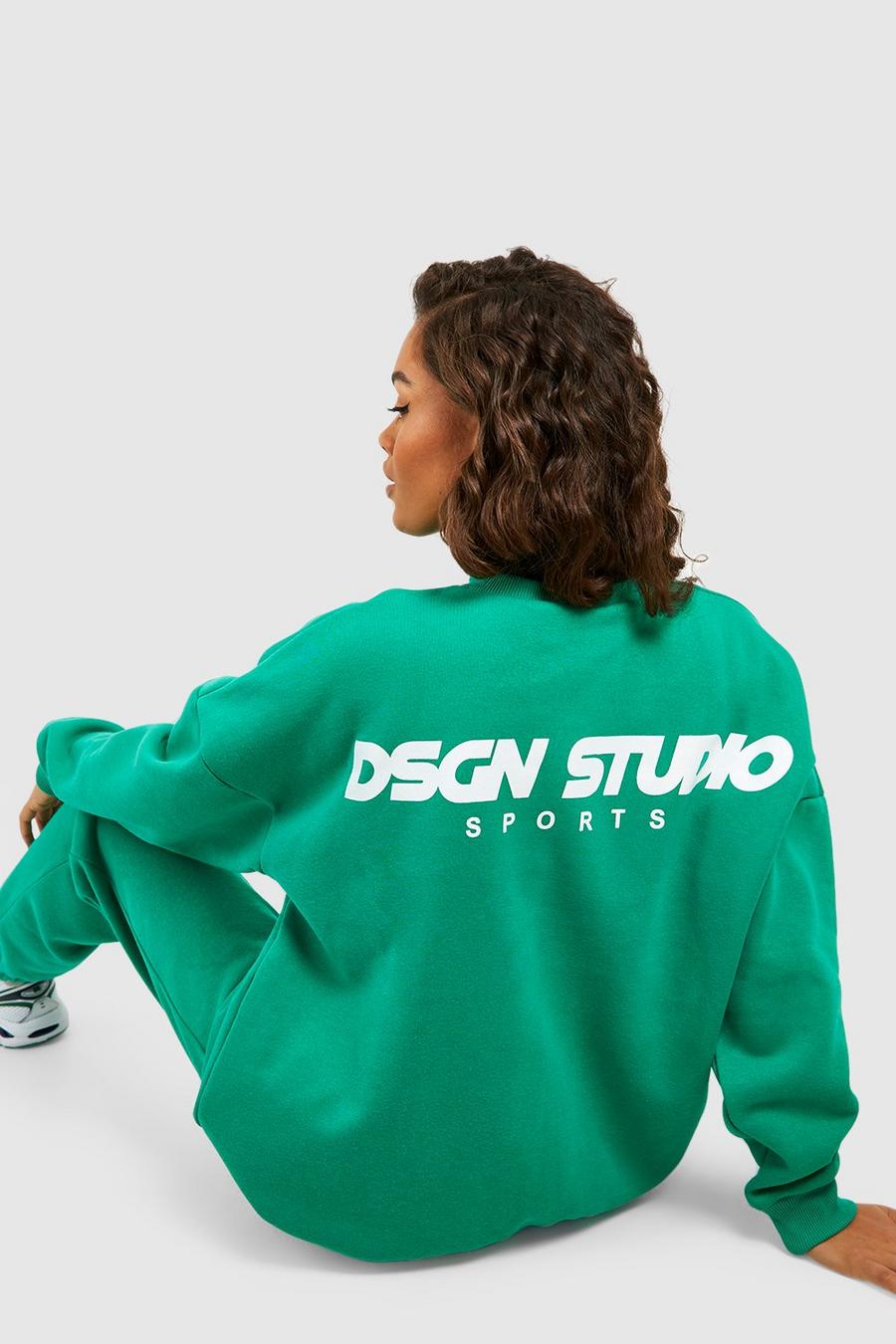 Green Dsgn Studio Sports Oversized Sweatshirt image number 1