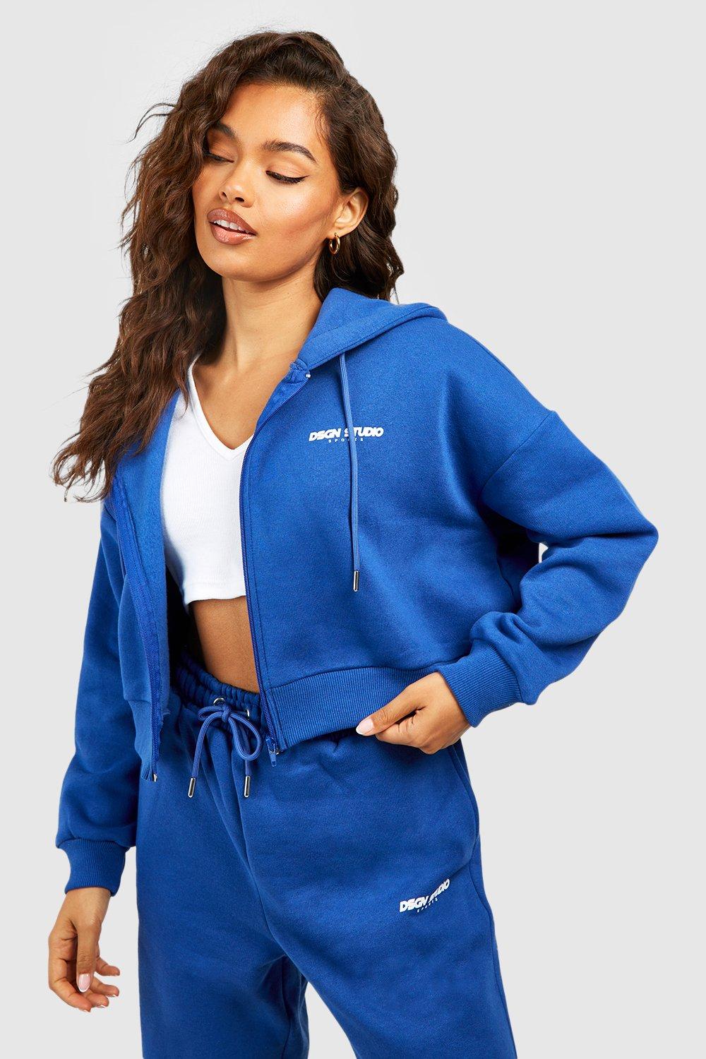 Sweat capuche zipp court slogan