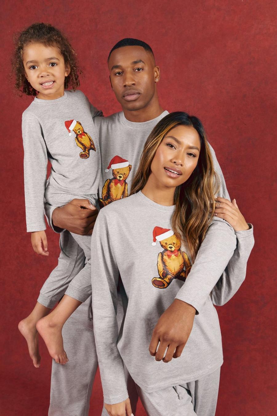 Grey marl Matchande familj Pyjamas image number 1