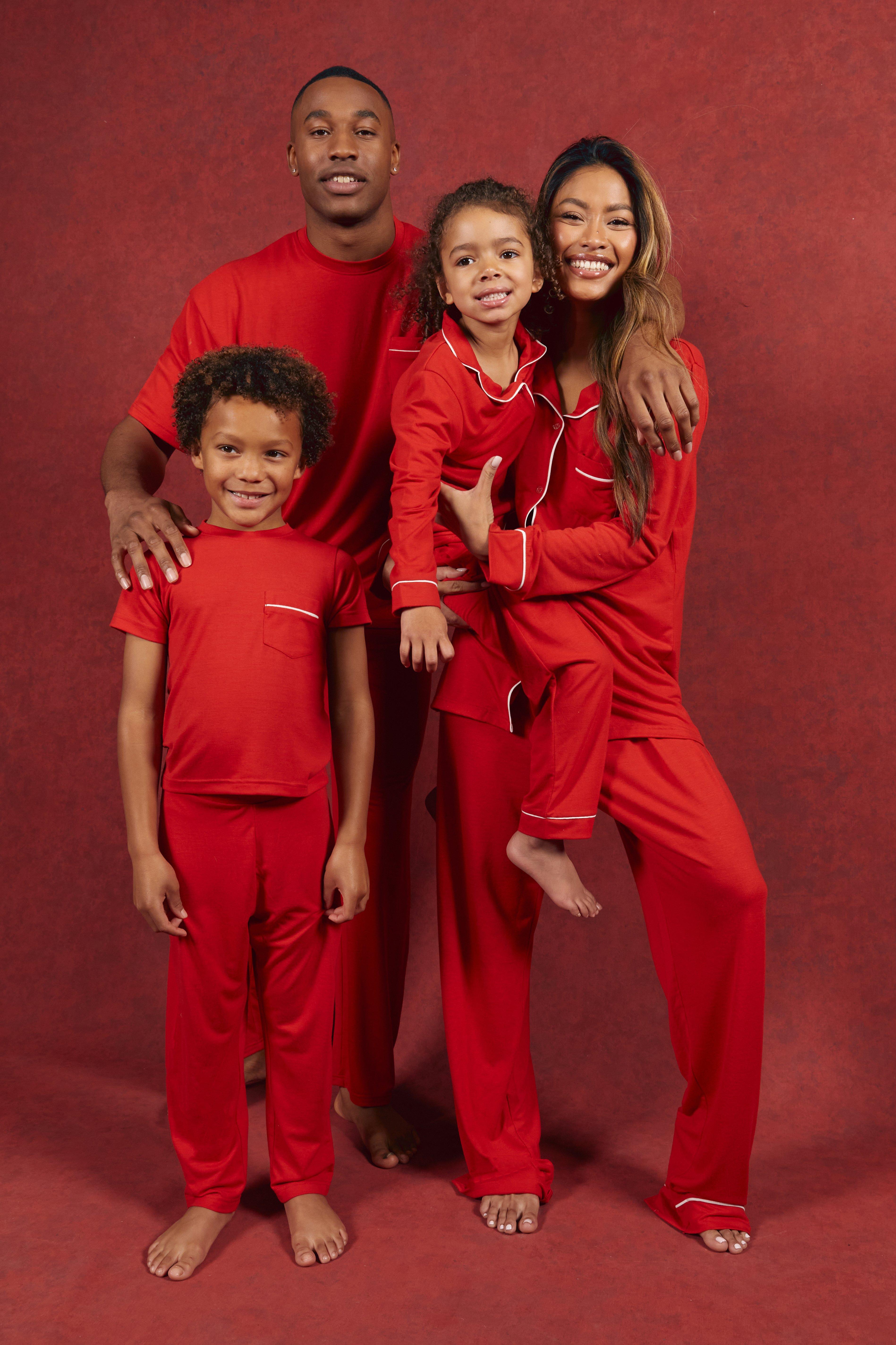 Kids matching christmas online pajamas