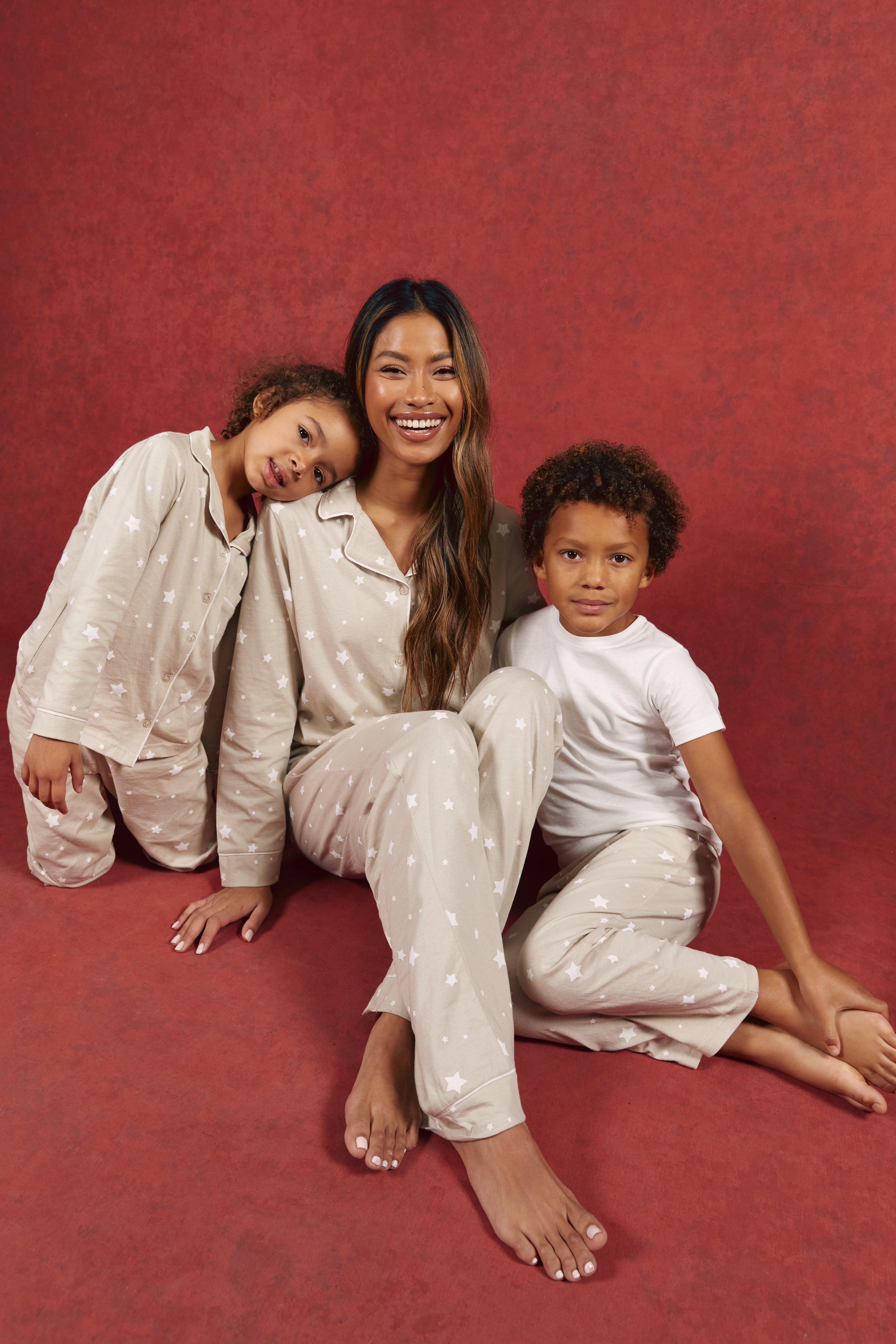 Pyjama familial assorti boutonn Pour elle boohoo