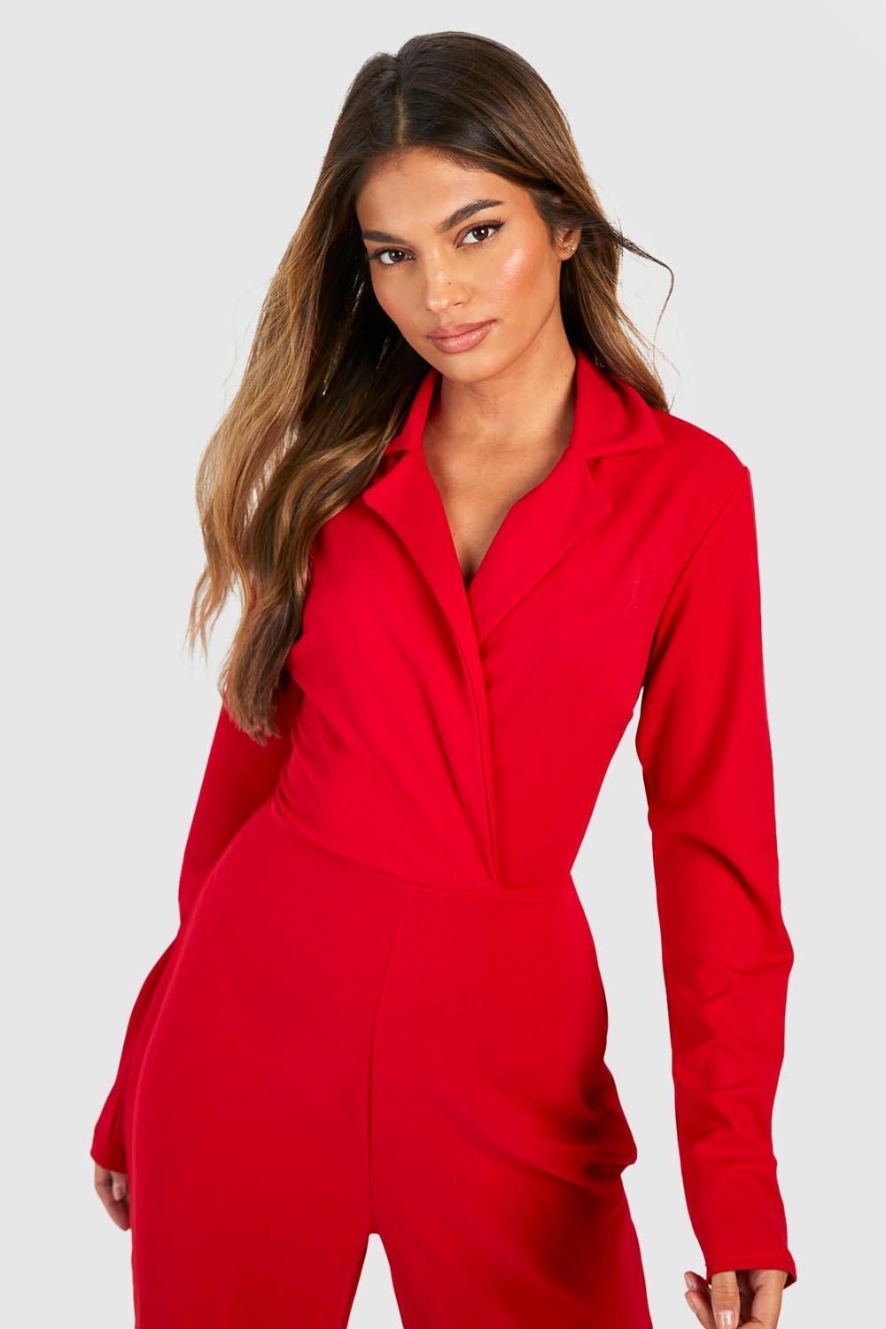 Long sleeve hotsell fitted jumpsuit