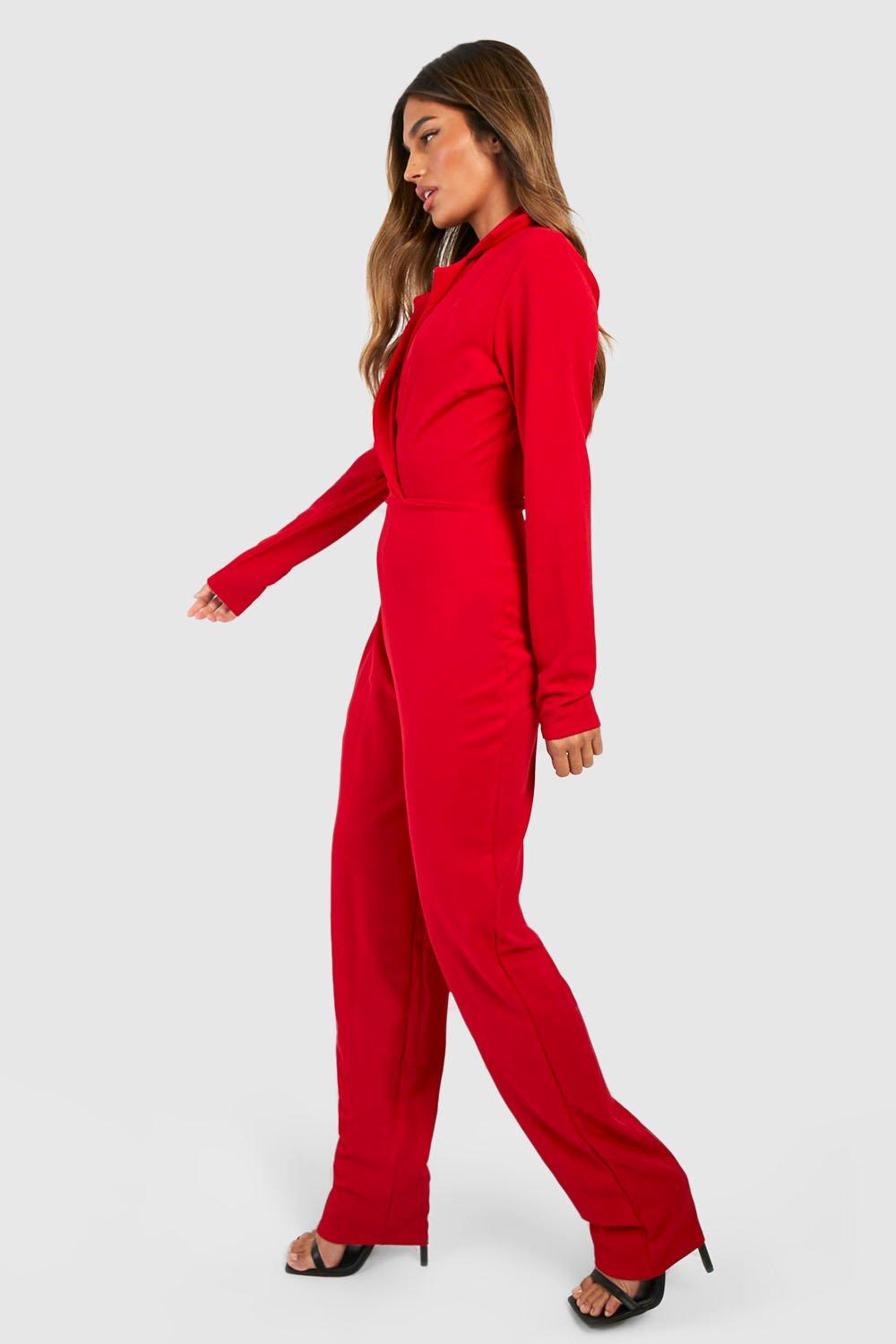 Fitted store leg jumpsuit