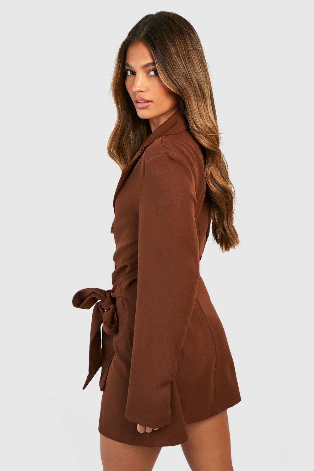 Chocolate hot sale blazer dress