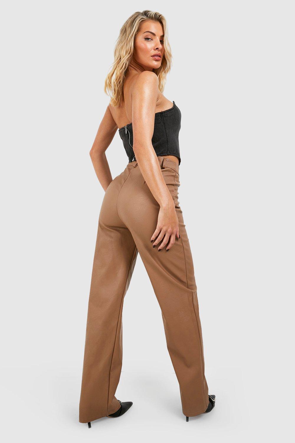 Boohoo hot sale pvc trousers