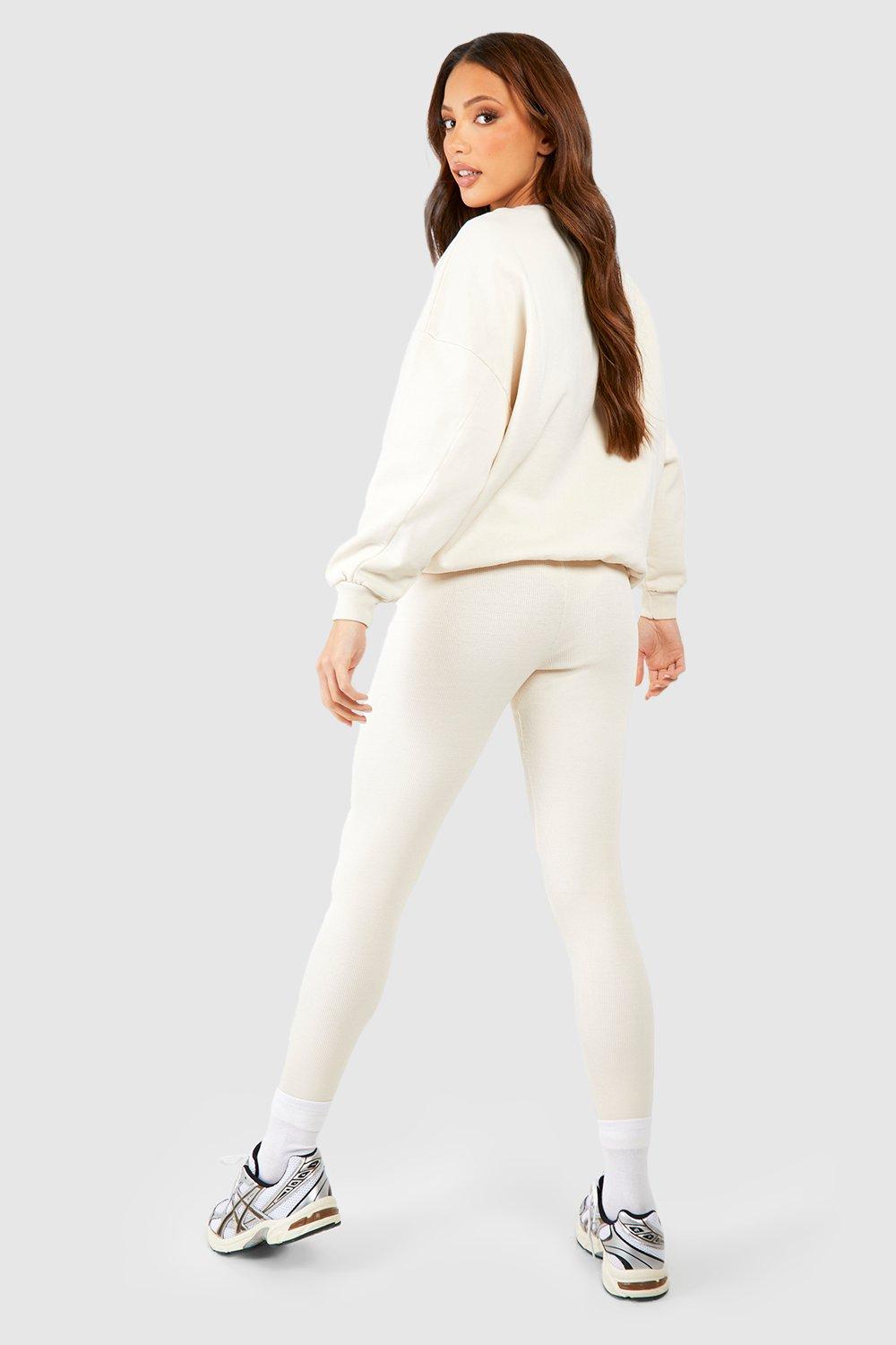 Tall Thick Rib Legging And Oversized Sweat Set