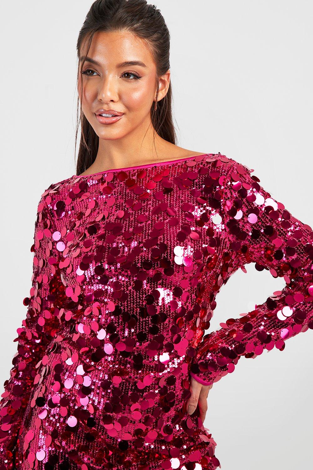 Robe longue best sale a sequin