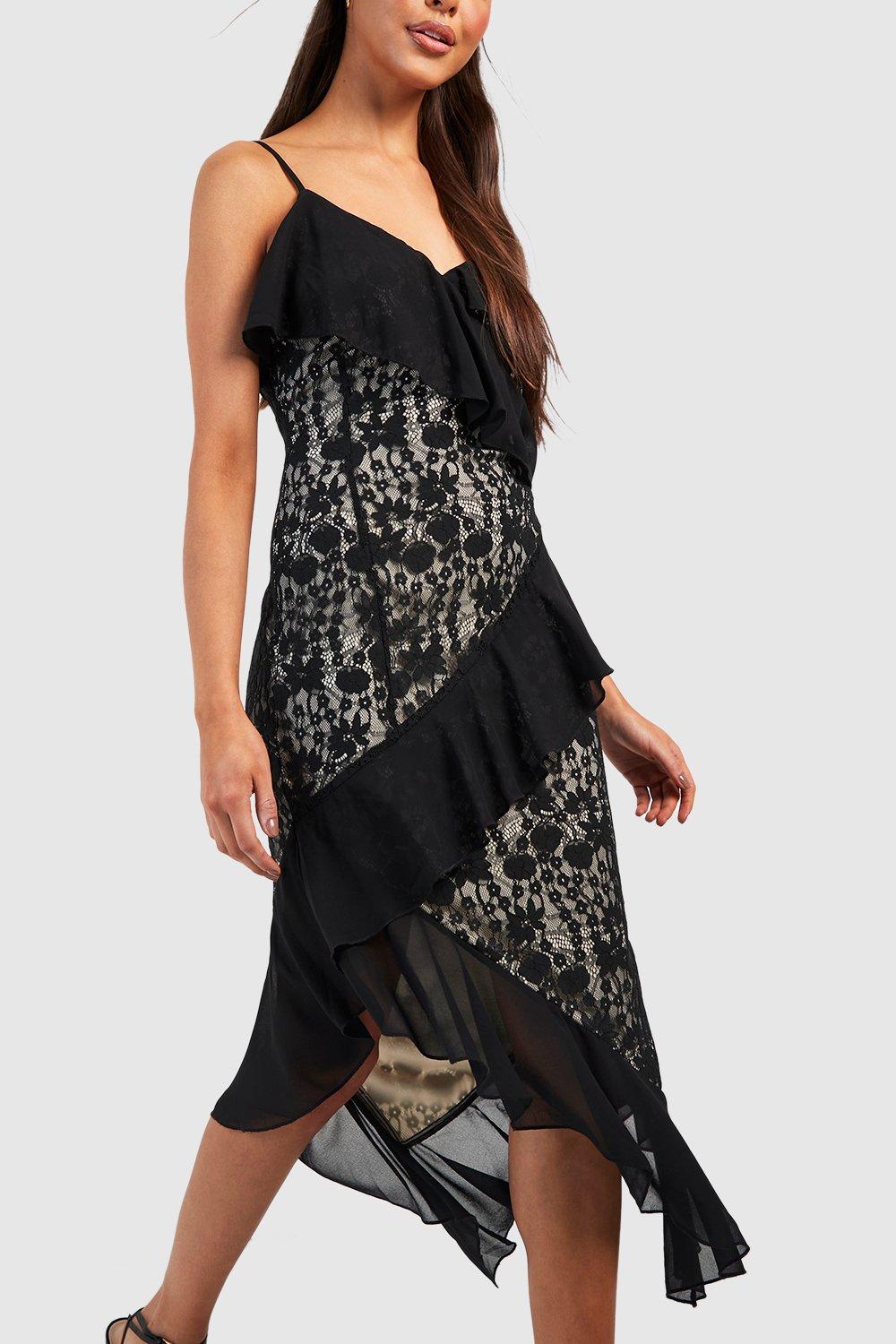 Boohoo exclusive lace hot sale midi dress