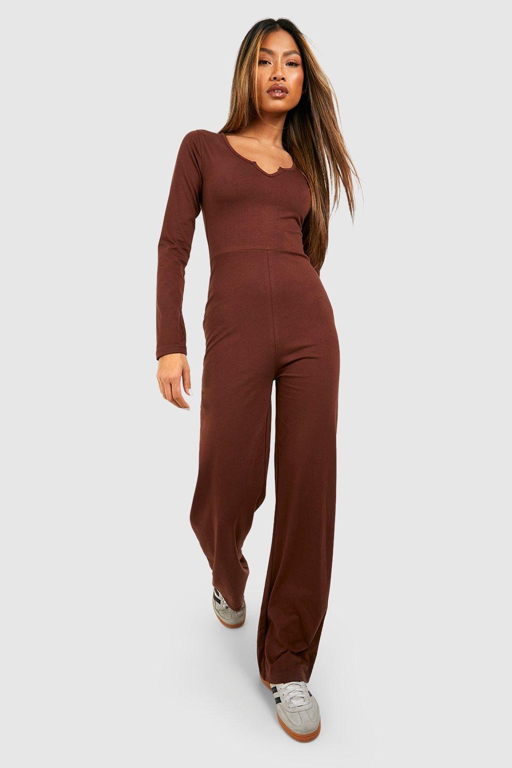 Long sleeve cotton outlet jumpsuit