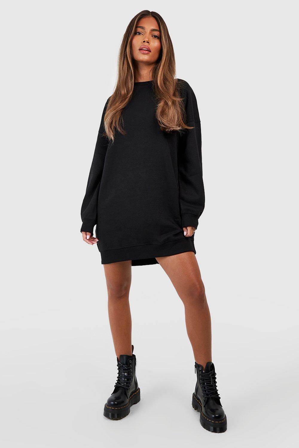 Sweat best sale dress boohoo