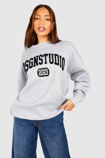 Grey Tall Dsgn Stduio 2023 Applique Sweatshirt