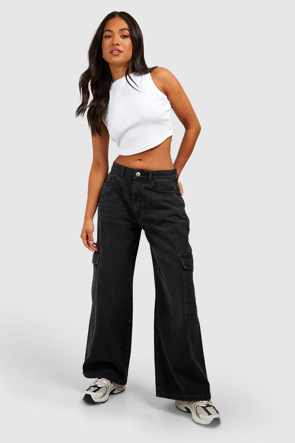 Petite wide 2024 leg crop jeans