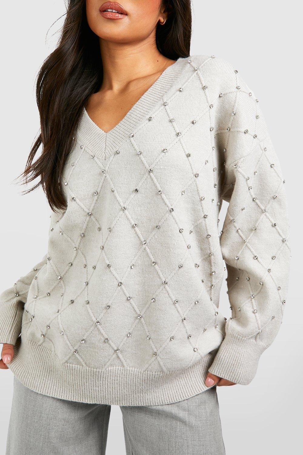 Petite v neck discount jumper